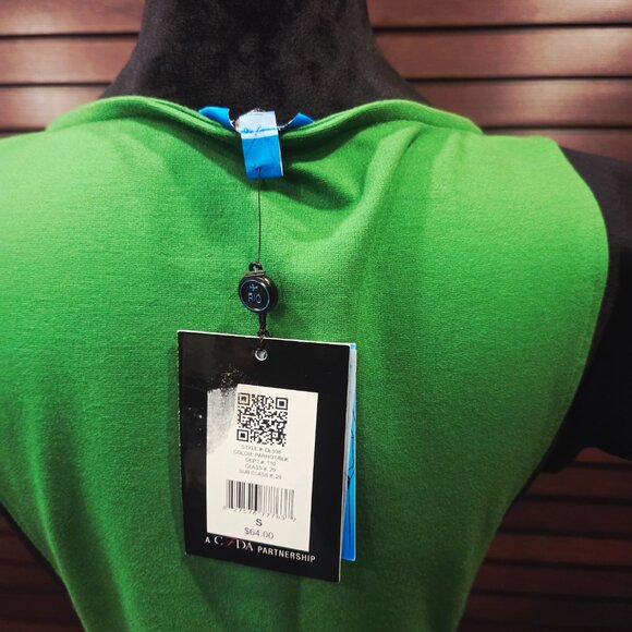 Parrot Green and Black Rio De Janeiro Inspired Derek Lam Size Small - Picture 5 of 5